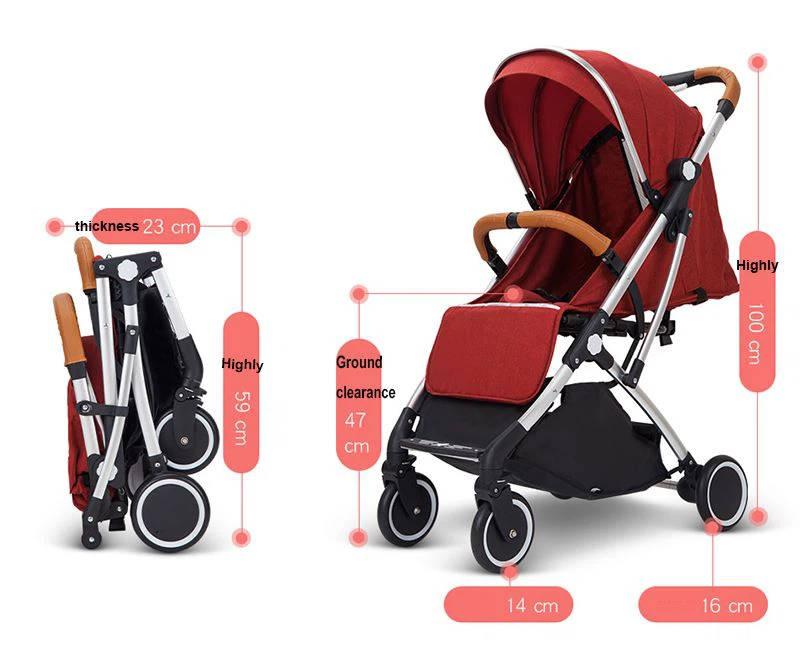 Foldable travel stroller (3)